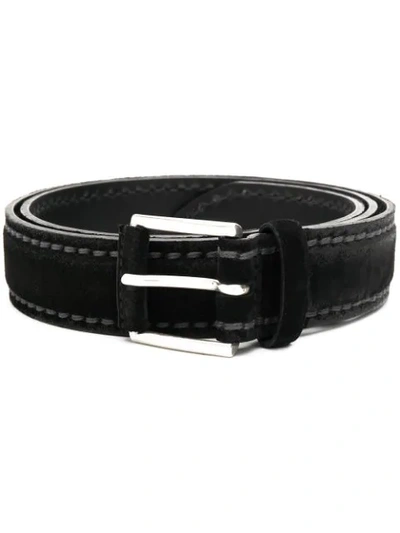 Orciani Stitch Detail Belt In Black