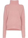 Le Kasha Verbier Ribbed Cashmere Sweater In Pink