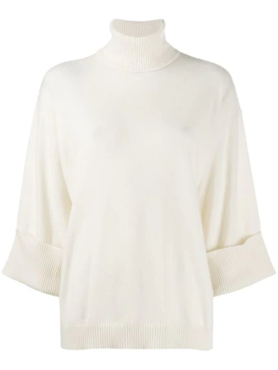 P.a.r.o.s.h Wide Sleeve Jumper In White
