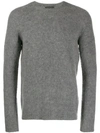 Roberto Collina Classic Long Sleeve Jumper In Grey