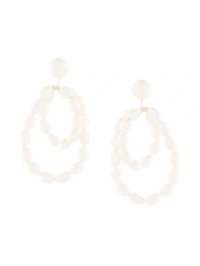 Natasha Schweitzer Coco Earrings In White
