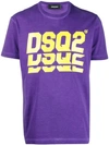 Dsquared2 Triple Dsq2 T-shirt In Purple