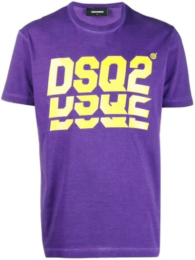 Dsquared2 Triple Dsq2 T-shirt In Purple
