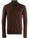 Fendi Karligraphy Ff Monogram Sweater In Brown