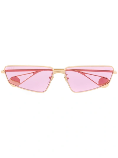 Gucci Women's Fs Evolution Square-frame Metal Sunglasses In Pink