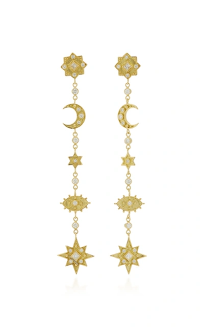 Amrapali Heritage Mystic 18k Gold And Diamond Earrings