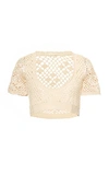 Akoia Swim Lilou Crocheted Cotton Top In White