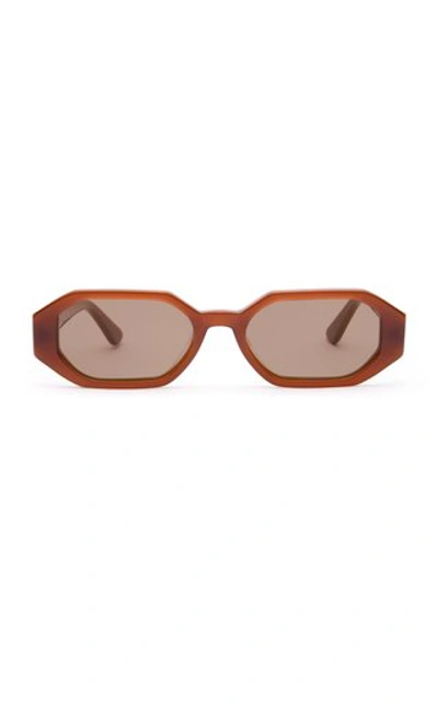 Velvet Canyon The Stranger Heptagon-frame Sunglasses In Brown