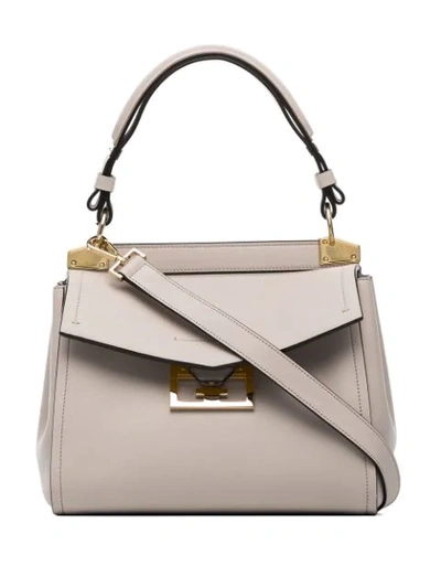 Givenchy Mystic Small Calfskin Top-handle Bag In Light Beige