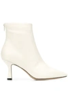 Fabio Rusconi High Heels Ankle Boots In White Leather