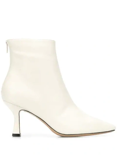 Fabio Rusconi High Heels Ankle Boots In White Leather