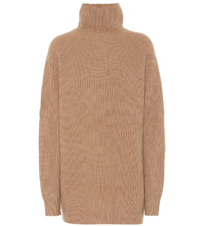 Max Mara Disco Wool And Cashmere Sweater In Camel