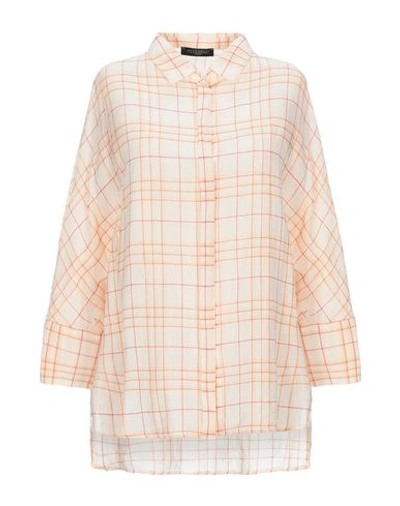 Antonelli Checked Shirt In Apricot