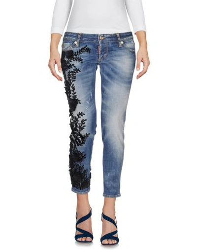 Dsquared2 Denim Capris In Blue