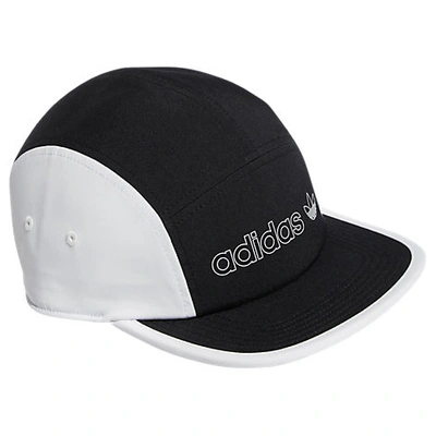 Adidas Originals Adidas Men's Originals 5-panel Blocked Strapback Hat In Black