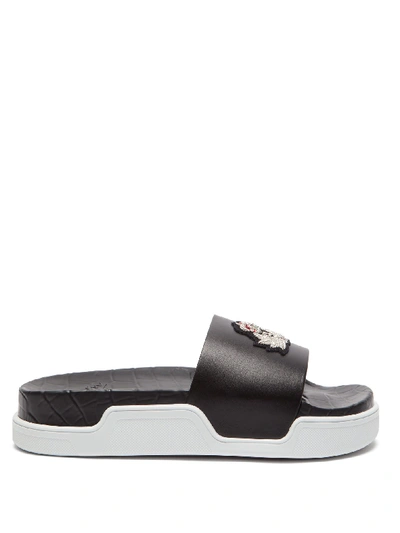 Christian Louboutin Beau Donna Leather Slides In Black