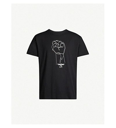 Boy London Graphic-print Cotton-jersey T-shirt In Black