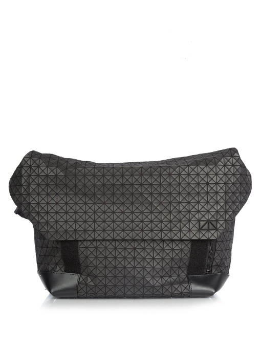 Bao Bao Issey Miyake Triangular Panels Messenger Bag In Black Modesens
