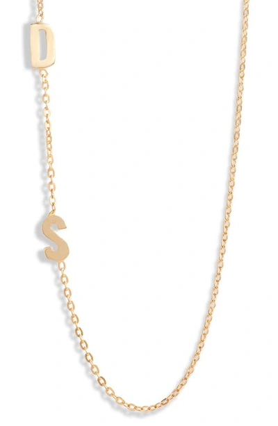 Argento Vivo Personalized Two Initial Necklace In Gold