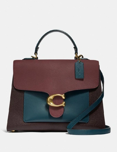 Coach Tabby Top Handle In Colorblock Women's In Vintage