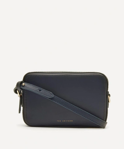The Uniform Leather Cross-body Box Bag In Airone