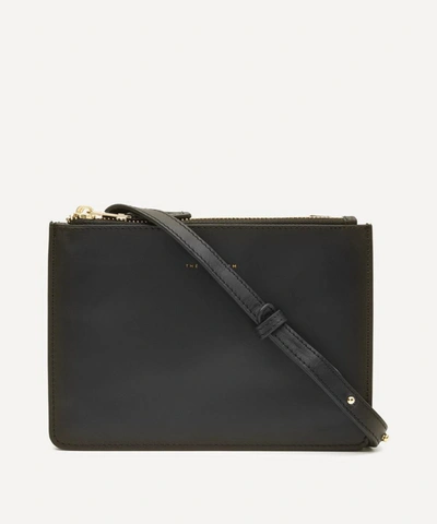 The Uniform Leather Duo Cross-body Bag In Black