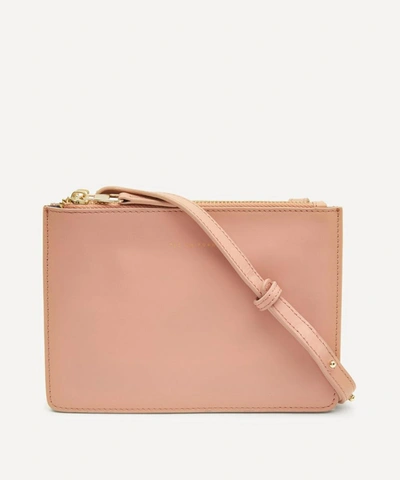 The Uniform Leather Duo Cross-body Bag In Cameo