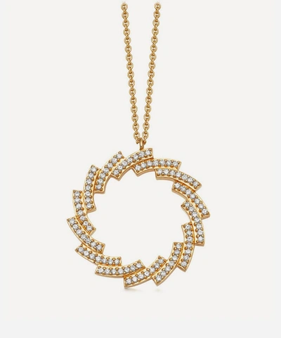 Astley Clarke Gold Icon Scala Diamond Cirque Pendant Necklace