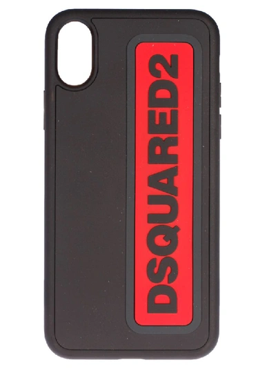 Dsquared2 Logo Iphone X Cover In Black
