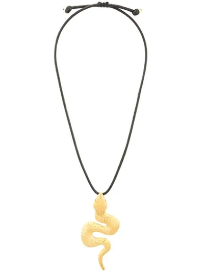 Natia X Lako Snake Design Necklace In Gold