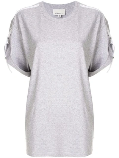 3.1 Phillip Lim / フィリップ リム Tab Sleeve T-shirt In Grey