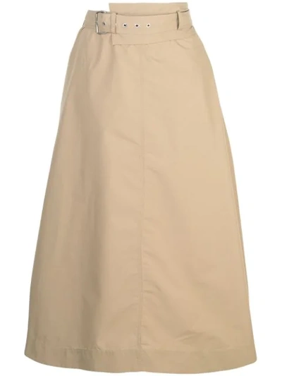 3.1 Phillip Lim High Waisted Skirt In Brown