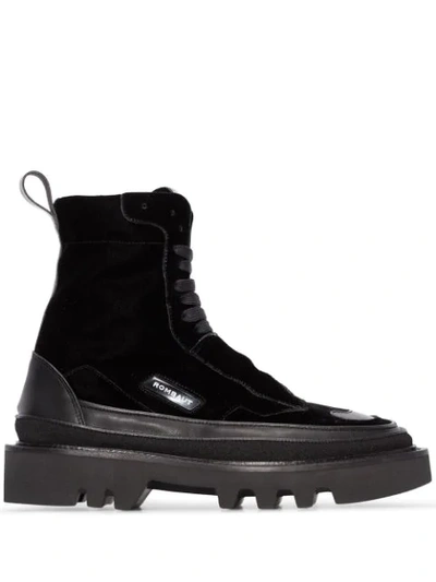 Rombaut Protect Hybrid Velvet Boots In Black
