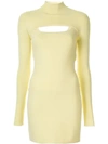 Dion Lee Fitted Mini Dress In Yellow
