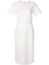 Dion Lee Cap Sleeve Midi Dress In White