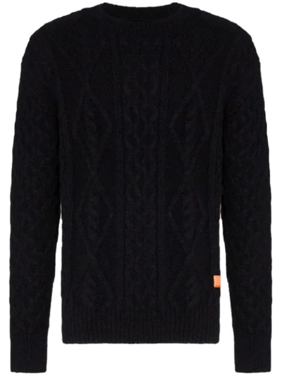 Loreak Puno Cable-knit Jumper In Blue