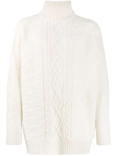 Represent Chunky Knit Jumper In White