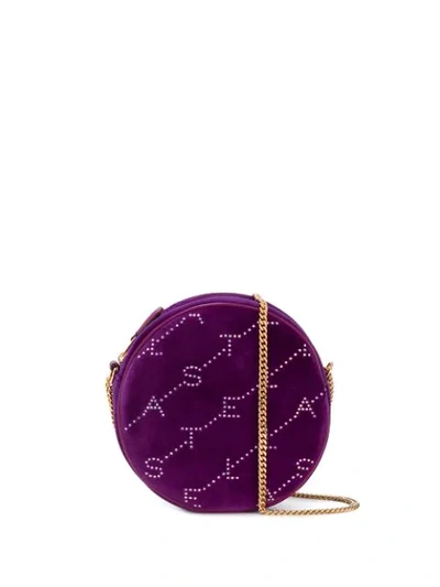 Stella Mccartney Monogram Logo Mini Bag In Purple