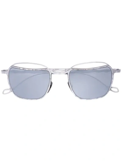 Kuboraum Tinted Lense Sunglasses In Silver