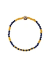 Luis Morais Trinity Enameled Bracelet In Blue