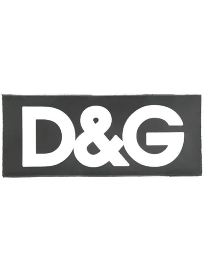 Dolce & Gabbana D&g Tape Patch In Black