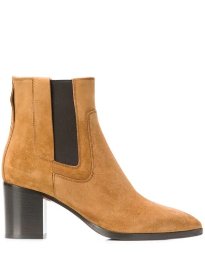 Santoni Mid-heel Boots In Brown