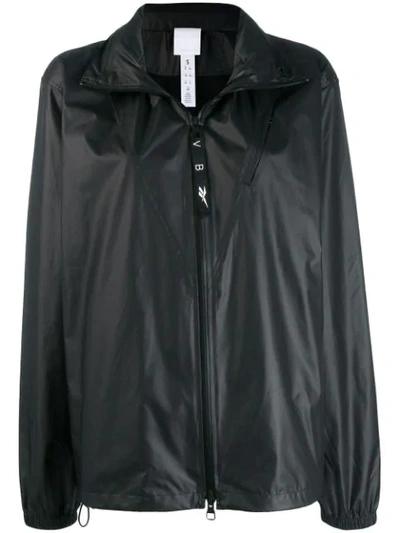 Victoria Beckham Hooded Wind-resistant Active Jacket In Black