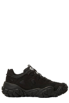 Acne Studios Faux Suede And Mesh Exaggerated-sole Sneakers In Bolzter Sneakers