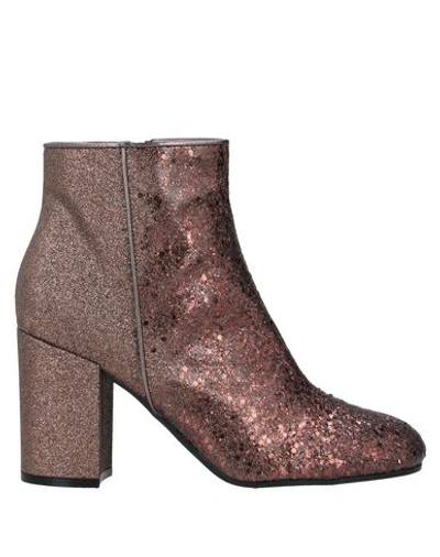 Pollini Ankle Boot In Bronze