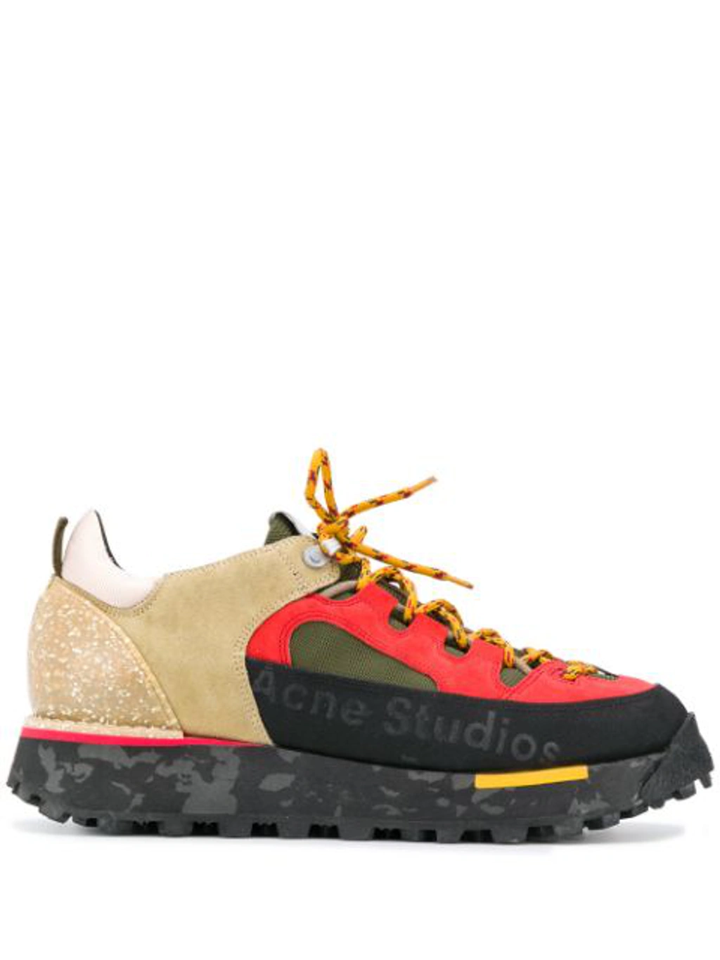 Acne Studios Berton Multicoloured Hiking Sneakers In Black | ModeSens