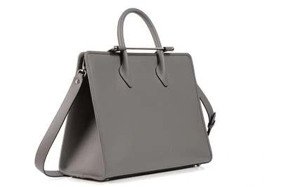 Strathberry The  Tote In Slate (silver Hardware)
