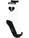 Msgm Heartbreak Socks In Black