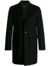 Dsquared2 Single-breasted Coat In Black