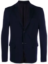 Prada Classic Single-breasted Blazer In 008 Bleu